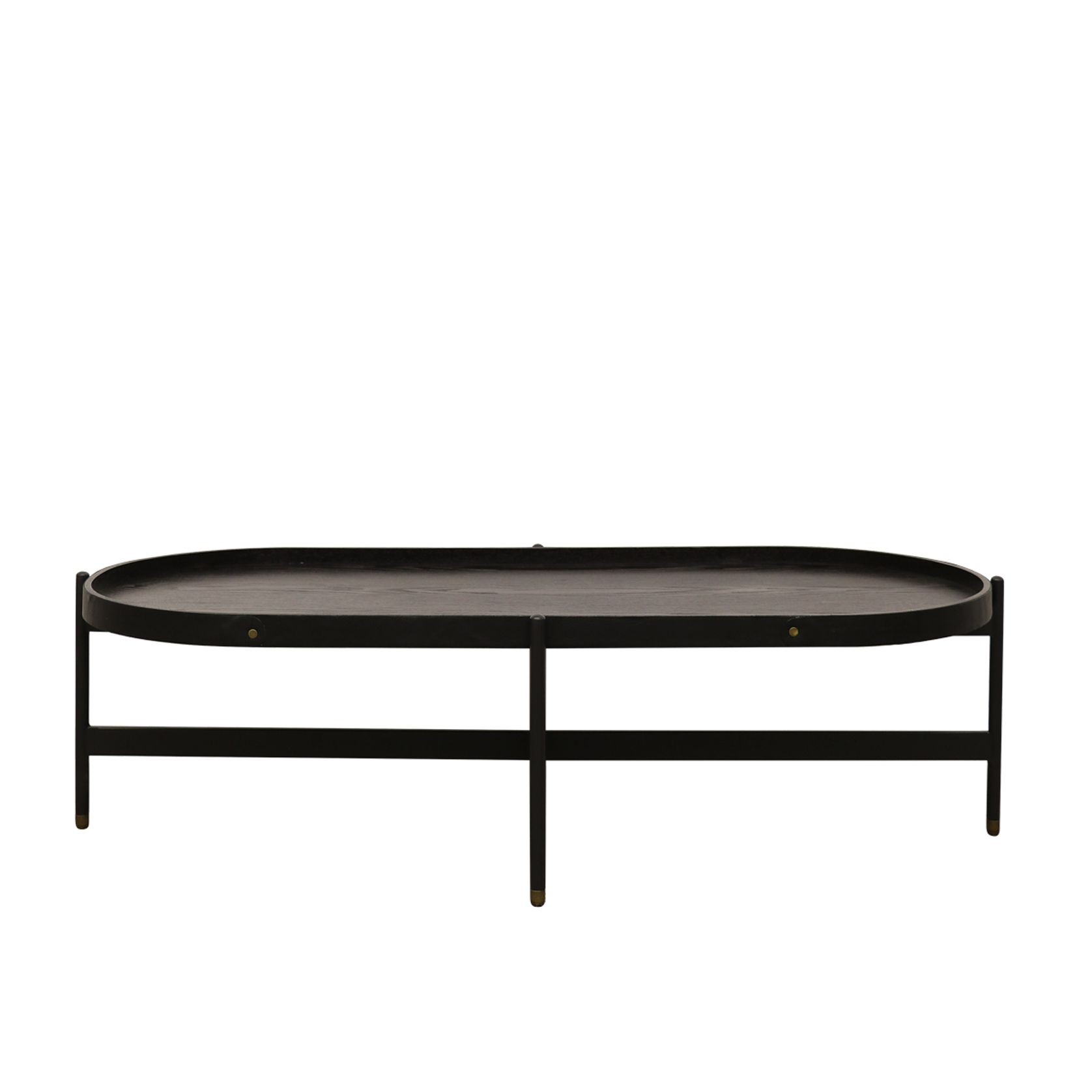 Haywood Oval Coffee Table - Black gallery detail image