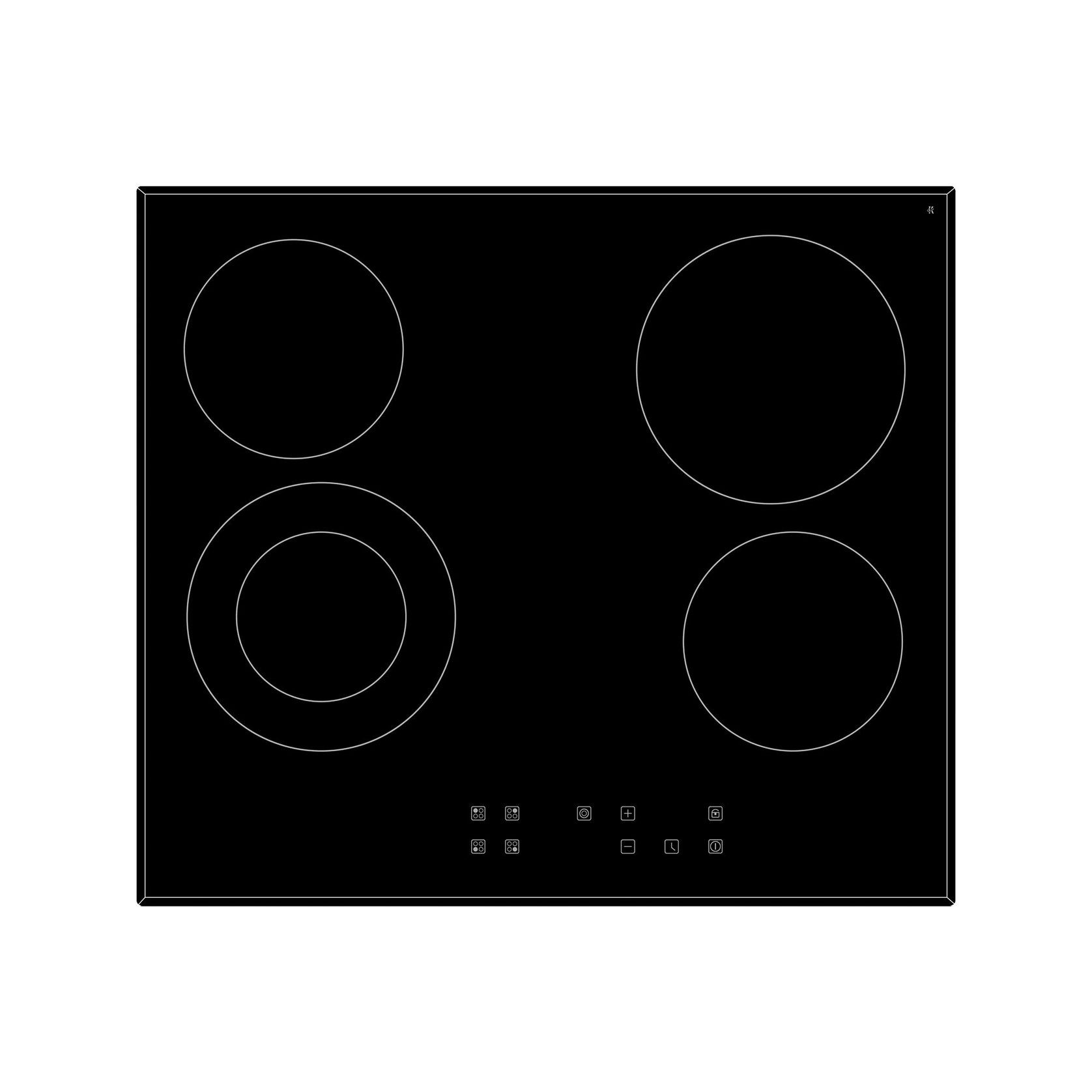 Eurotech 60cm Ceramic Cooktop - Touch Controls gallery detail image