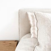 Harlow Slip Cover Headboard -Natural - Queen gallery detail image