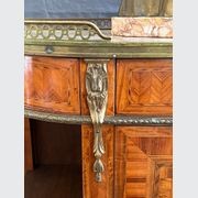Antique French Neoclassical Demilune Cabinet gallery detail image