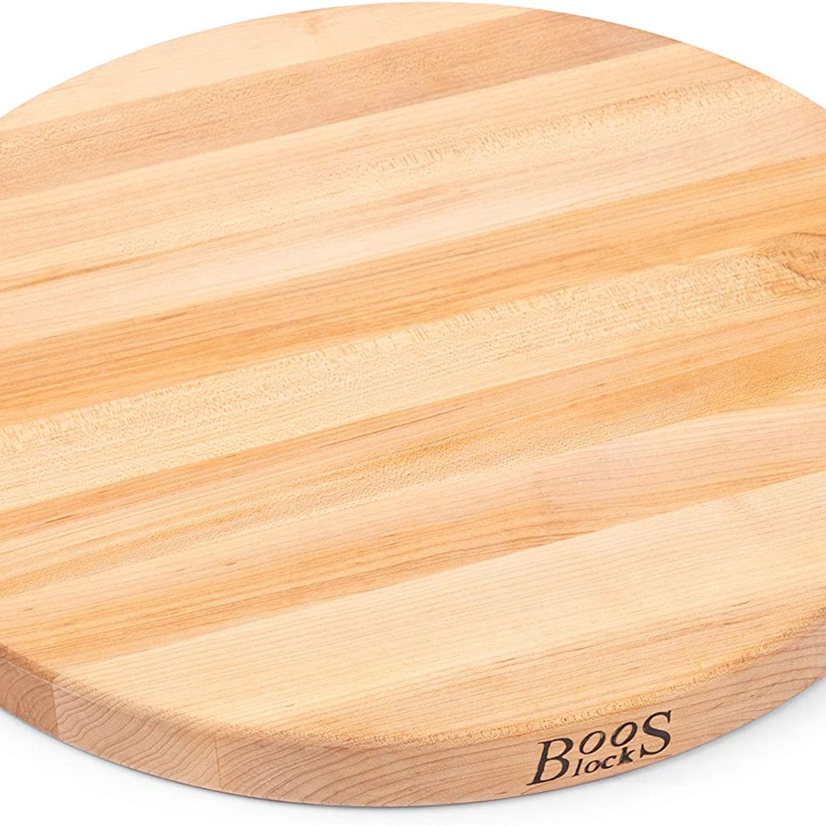 Boos Block Maple Wood Edge Grain Reversible Round Cutting Board - 46cm X 4cm gallery detail image