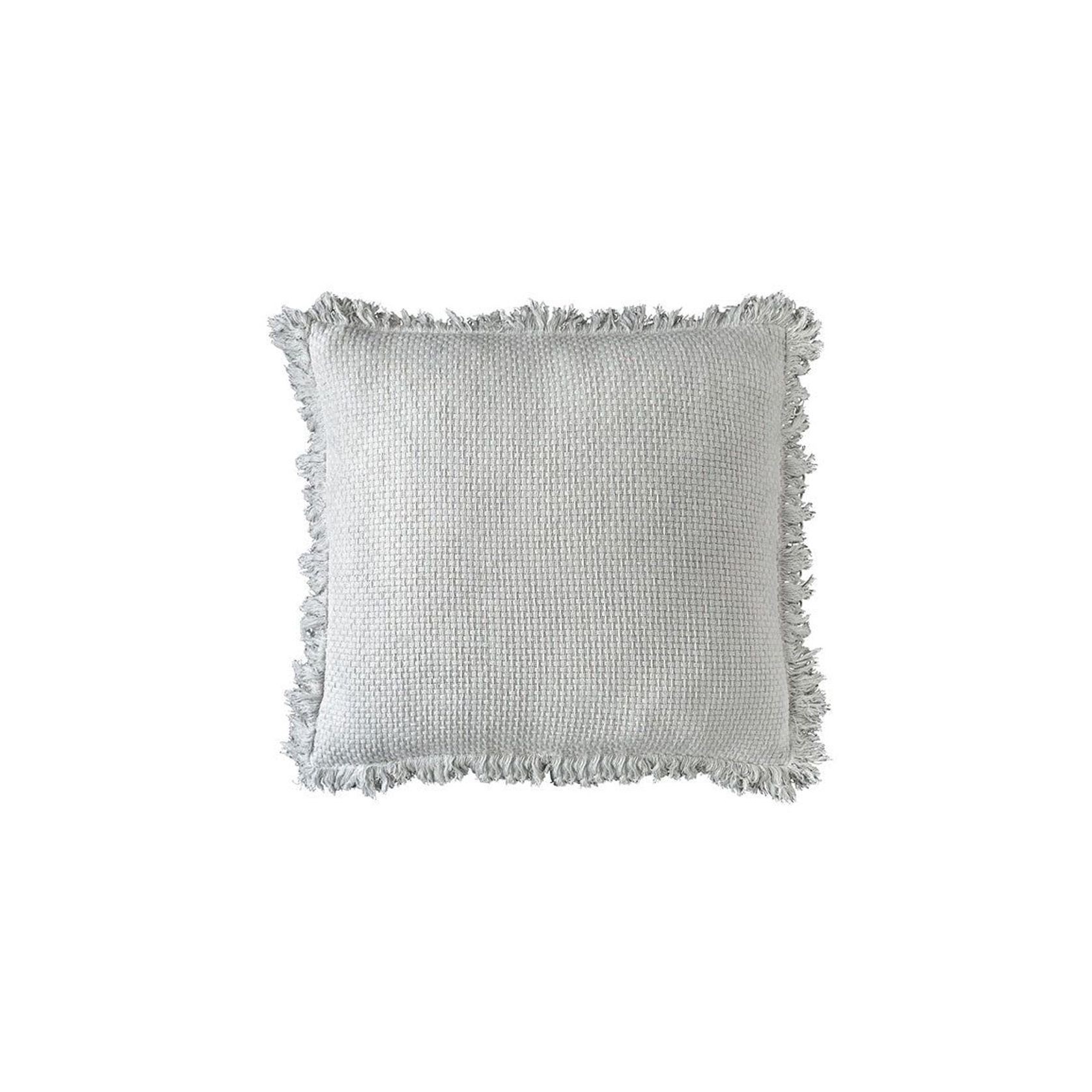 Chelsea Cushion With Fringe -  White 60x60 gallery detail image
