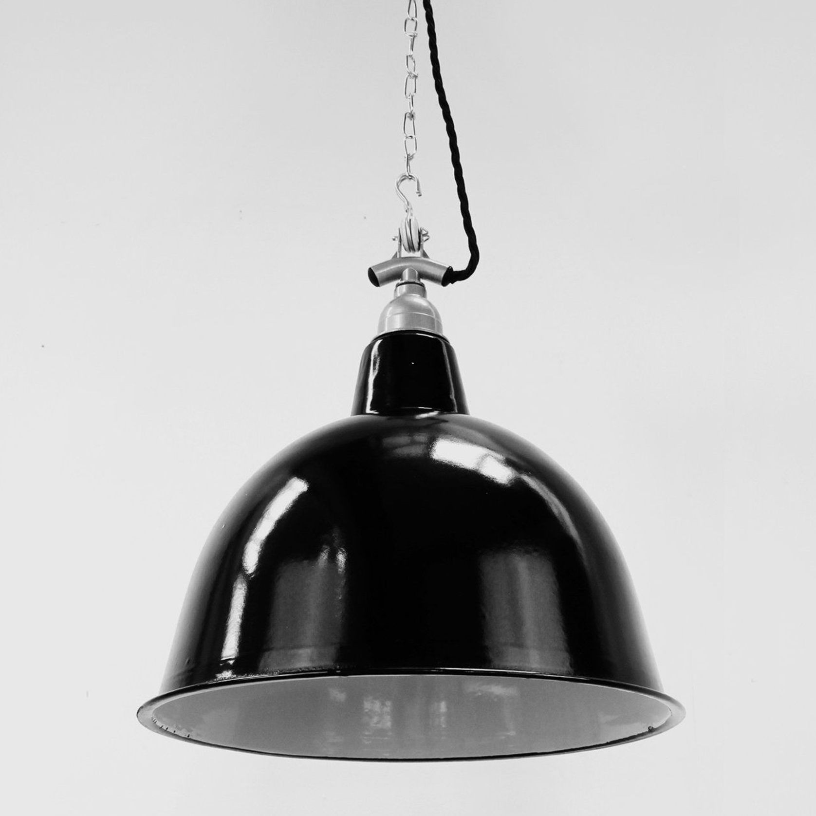 Cloche Black Pendant Light - 360mm gallery detail image