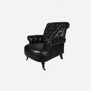 Ellington Leather Chair | Black gallery detail image