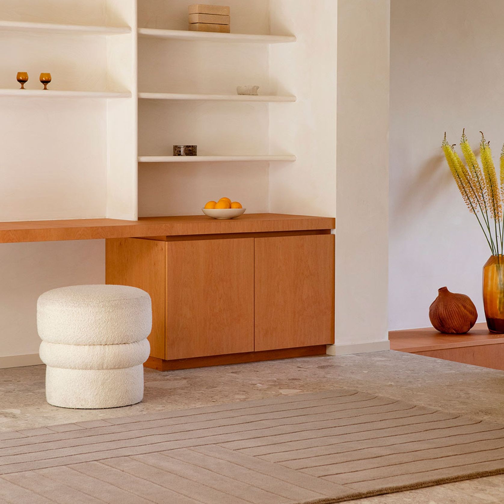 Decor Designer Floor Rug - Bedou Cobblestone | Brink & Campman gallery detail image