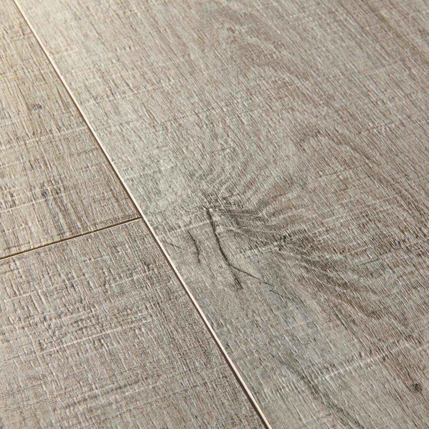Quick-Step Pulse Hybrid Cotton Oak Grey With Saw Cuts gallery detail image