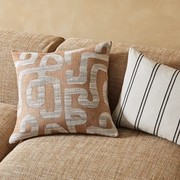Weave Home Vinnie Striped Cushion - Glacier | Square and Lumbar gallery detail image