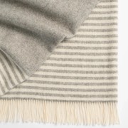 Weave Home Catlins Wool Throw Blanket - Ash | Large Size gallery detail image