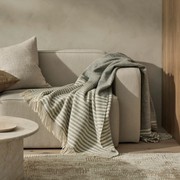 Weave Home Catlins Wool Throw Blanket - Ash | Large Size gallery detail image
