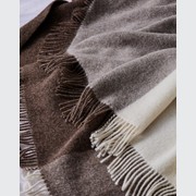 Weave Home St Bathans Wool Throw - Chocolate gallery detail image