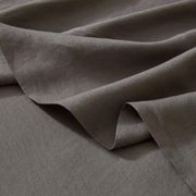 Ravello Linen Flat Sheet - Charcoal | Weave Home gallery detail image