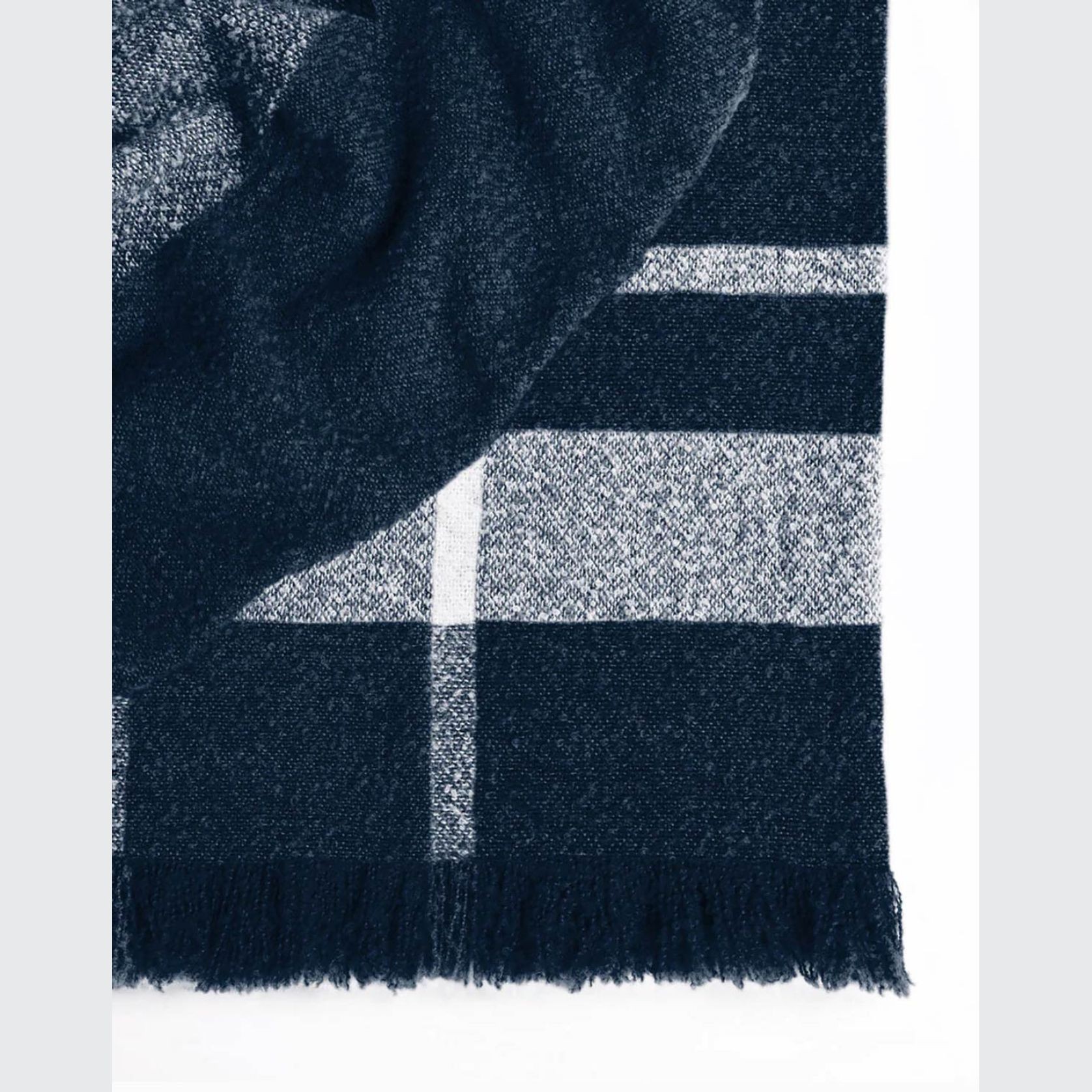 Weave Home Grange Throw Blanket - Midnight | 100 % Wool gallery detail image