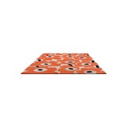 Marimekko Unikko Orange Red Designer Floor Rug gallery detail image