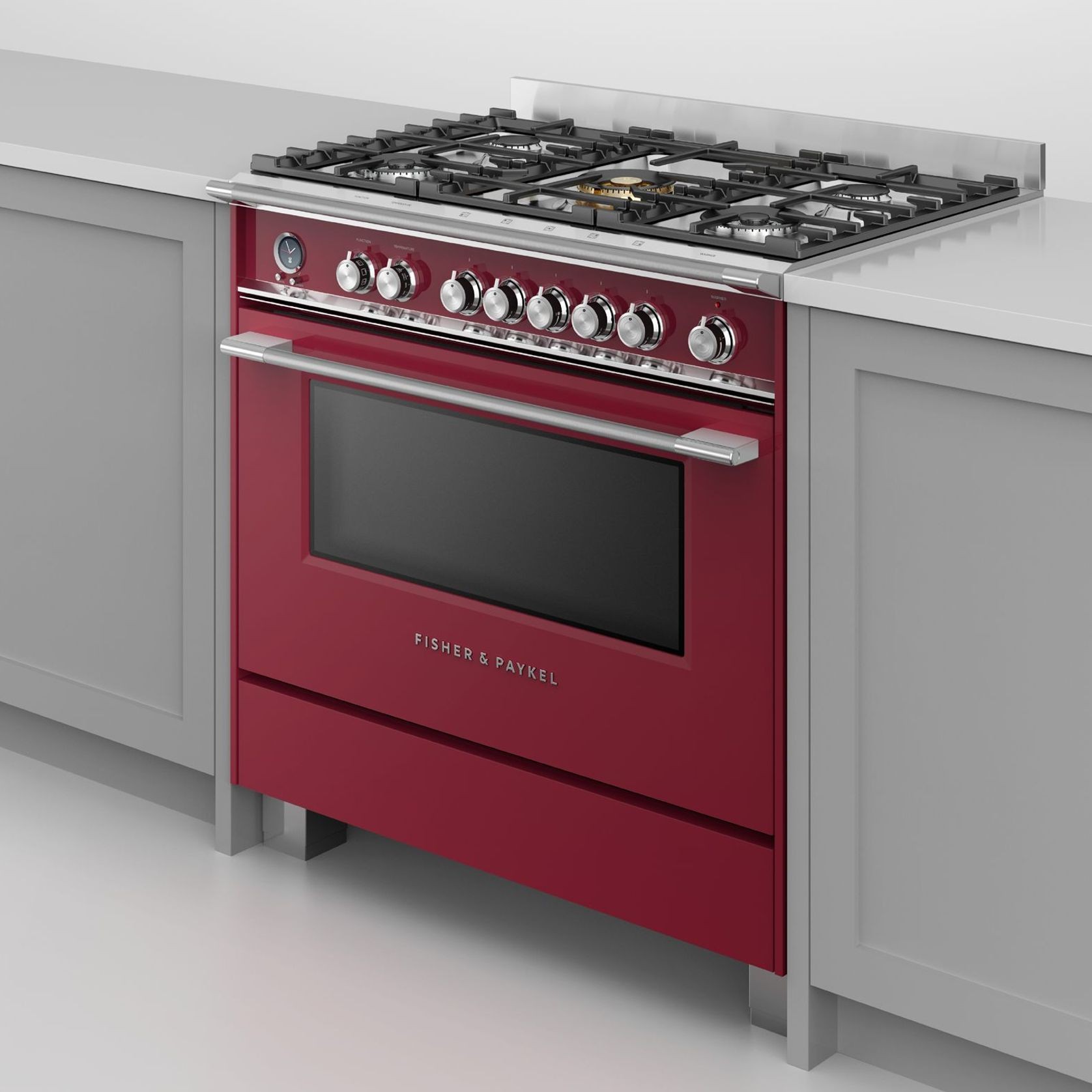 Freestanding Cooker, Dual Fuel, 90cm, 5 Burners, Self-cleaning gallery detail image