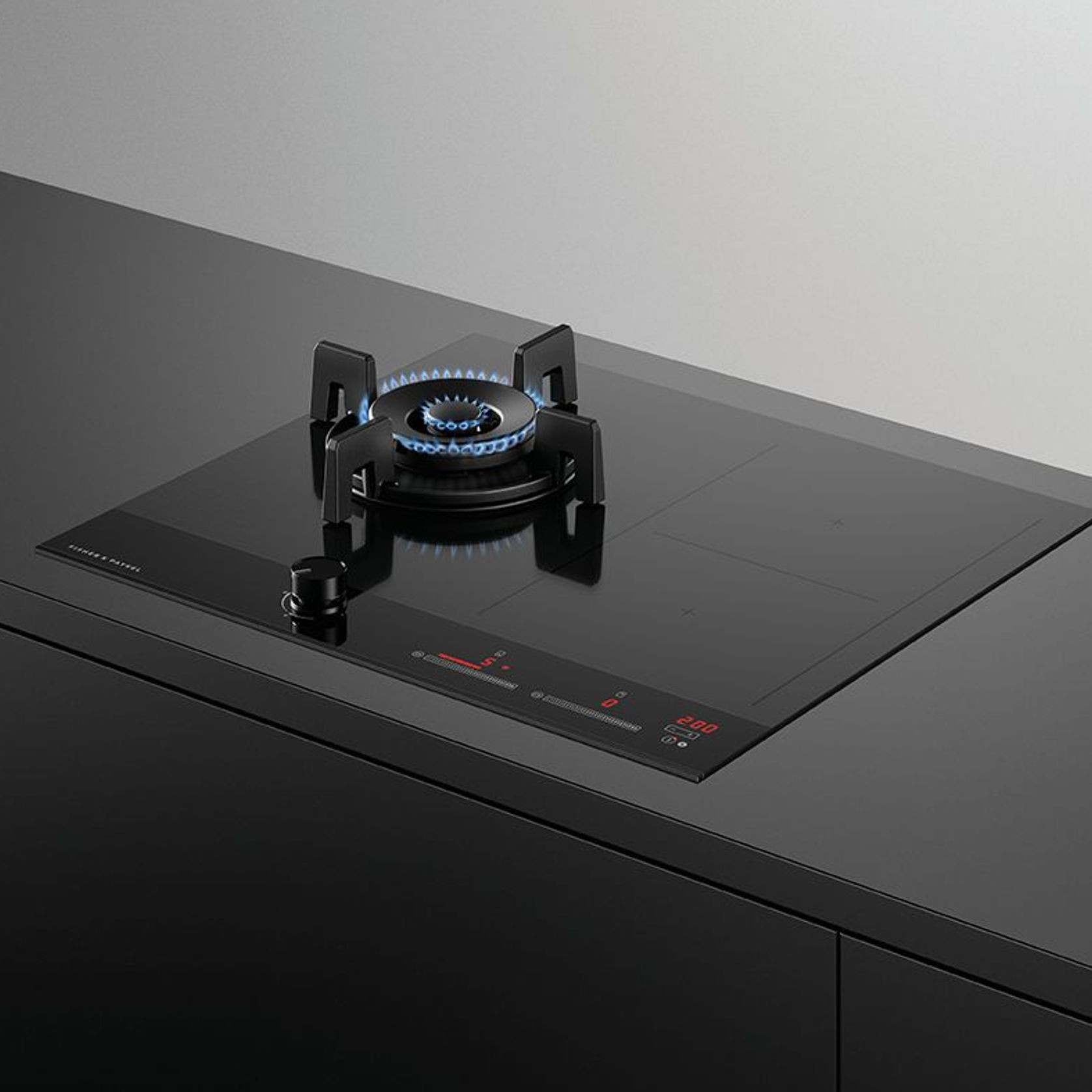 Gas + Induction Cooktop, 60cm, 1 Burner, 2 Zones with SmartZone, LPG gallery detail image