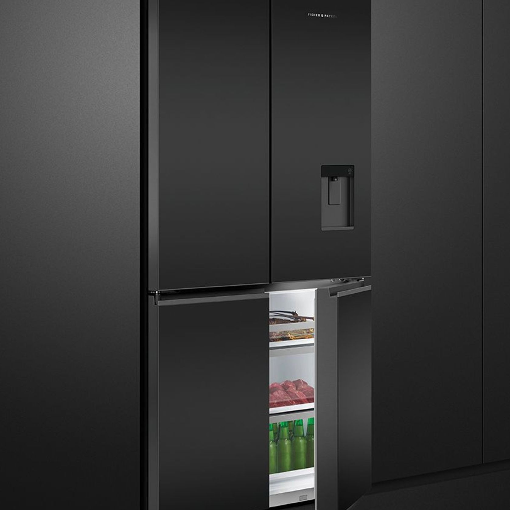 Freestanding Quad Door Refrigerator Freezer, 90.5cm, 69 gallery detail image
