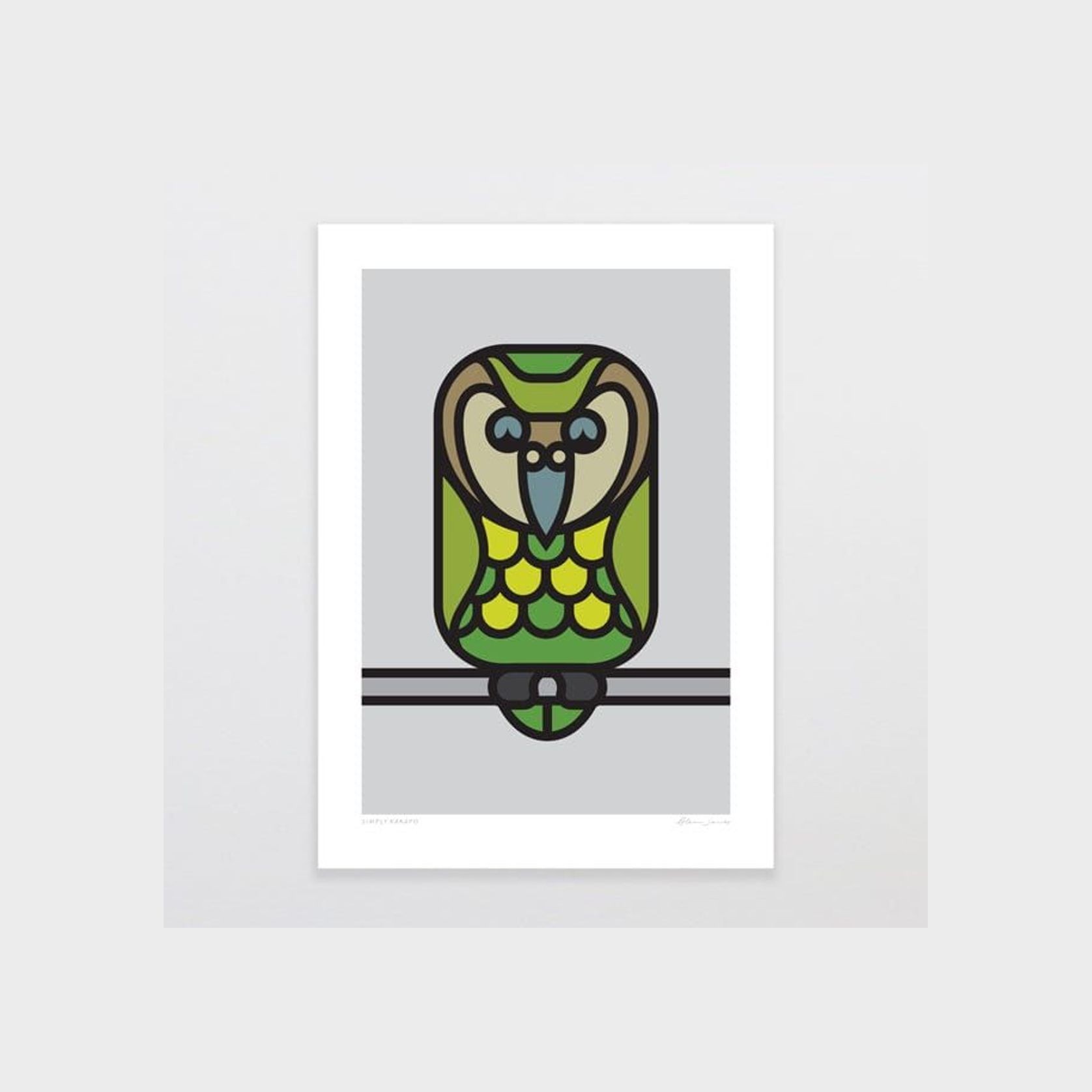 Simply Kakapo Art Print gallery detail image