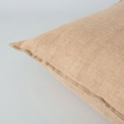 Baya Arcadia Handwoven Linen Cushion - Toasted Coconut gallery detail image