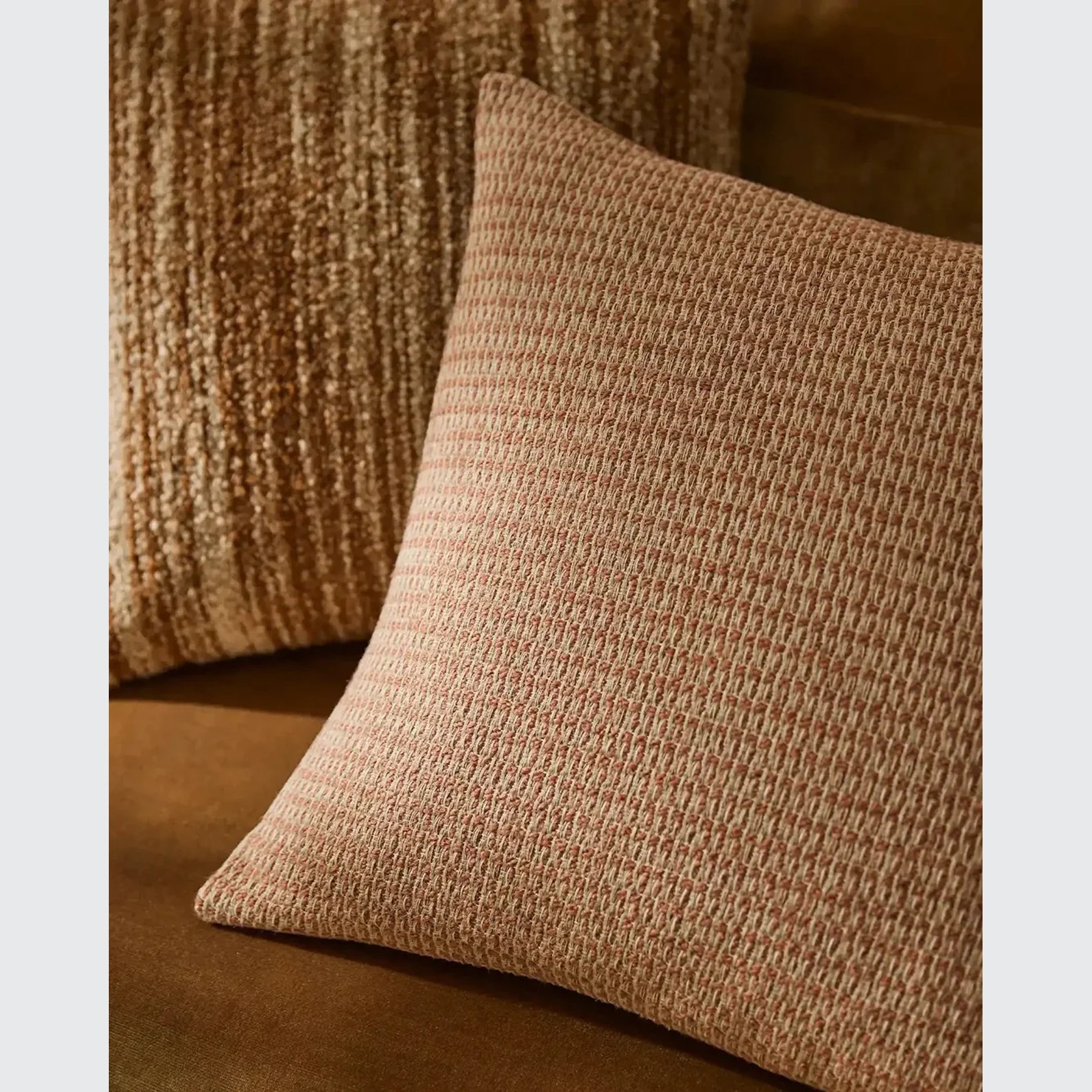 Weave Home Nicolo Cushion - Blush gallery detail image