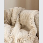 Pele Faux Fur Throw - Ecru | Baya gallery detail image