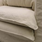 Keely Slipcover Armchair - Oatmeal gallery detail image