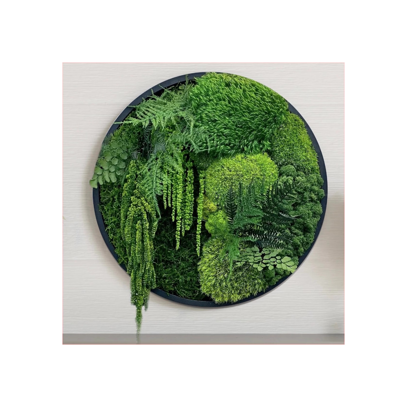 Round Moss Wall Art - Forest gallery detail image