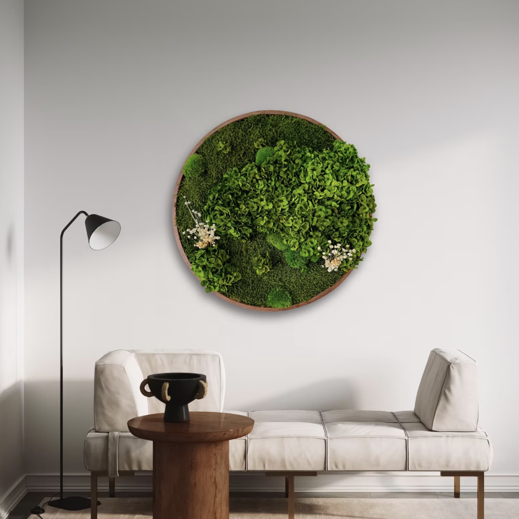 Round Moss Wall Art - Horten gallery detail image