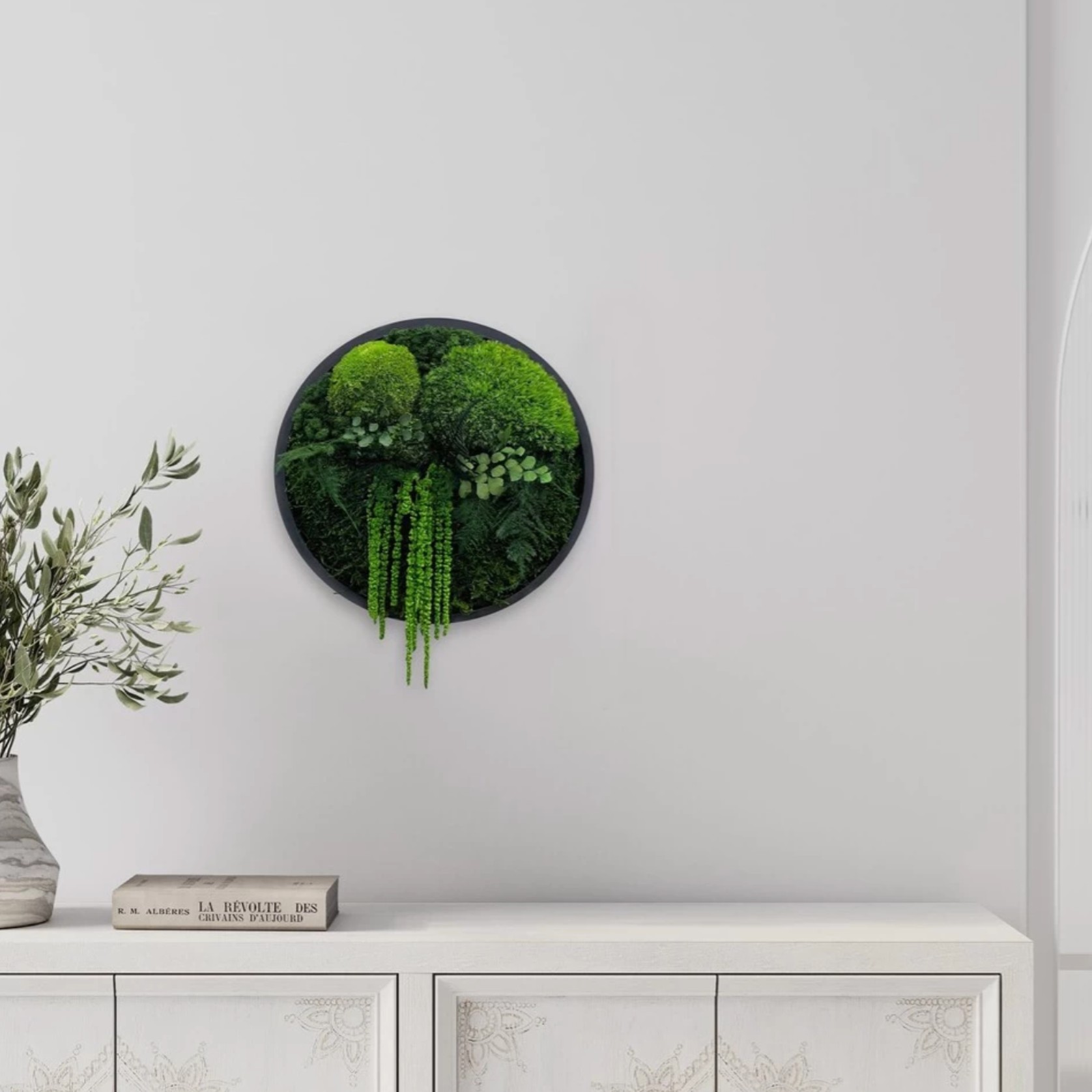 Round Moss Wall Art - Forest gallery detail image
