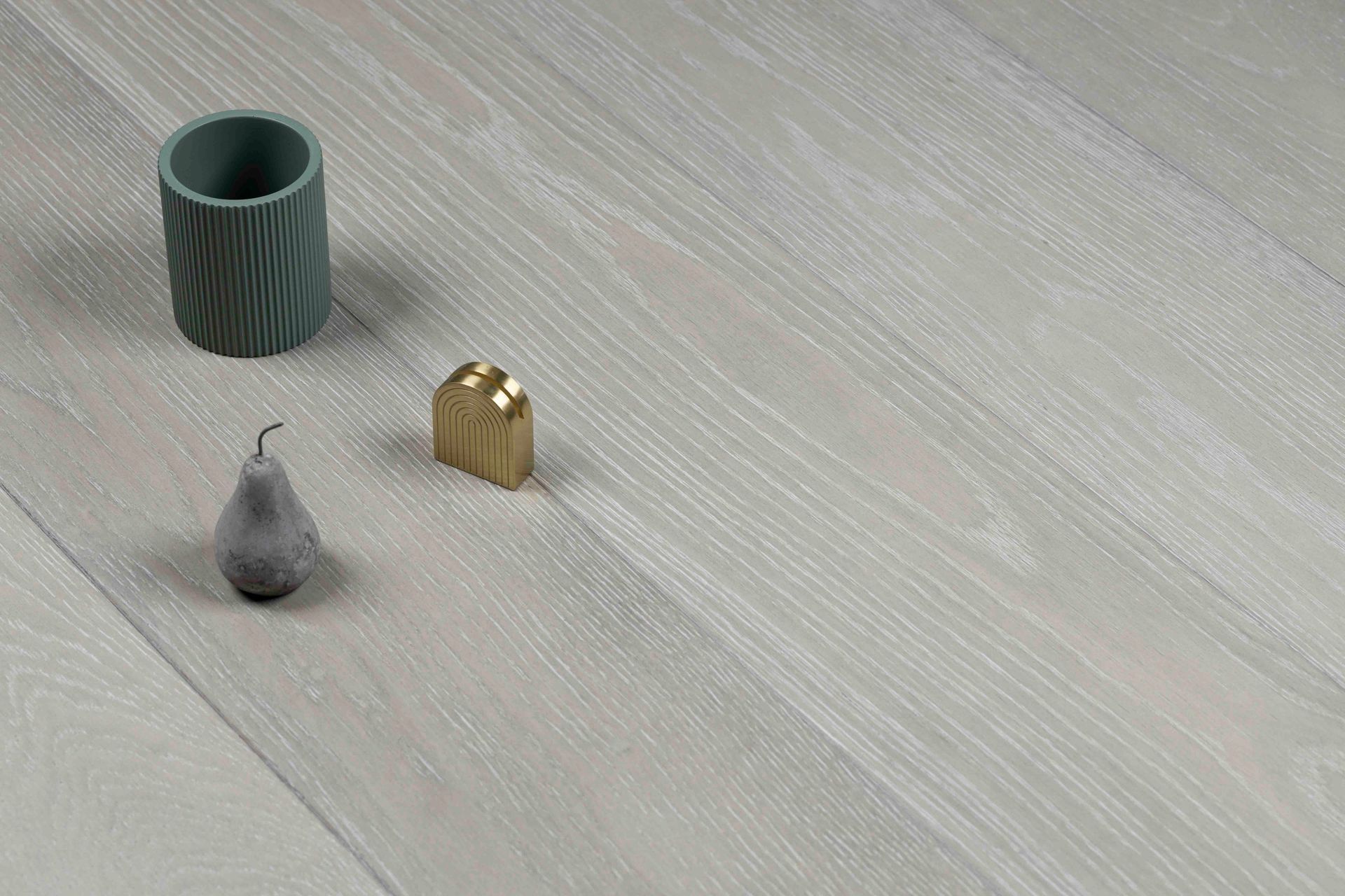 A contemporary light grey tone can be a good choice if you're looking for an exciting alternative to traditional hardwood finishes.