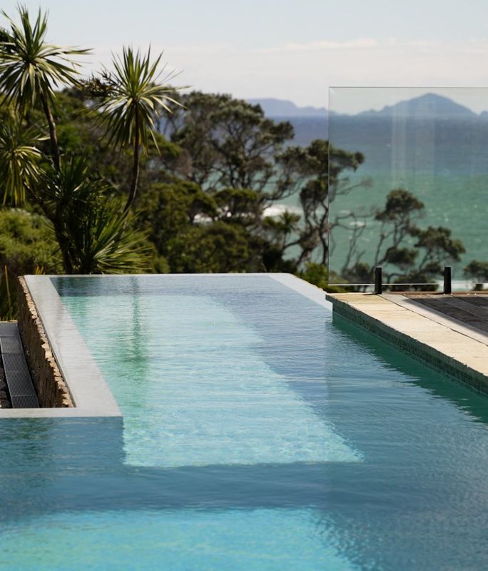 Step behind the scenes of the award-winning pool floating above the Tutukaka Coast