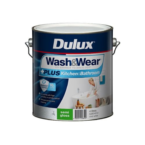 Wash&Wear +Plus Kitchen & Bathroom Semi Gloss by Dulux