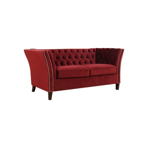 Sebastion Dark Red 3 Seat Sofa