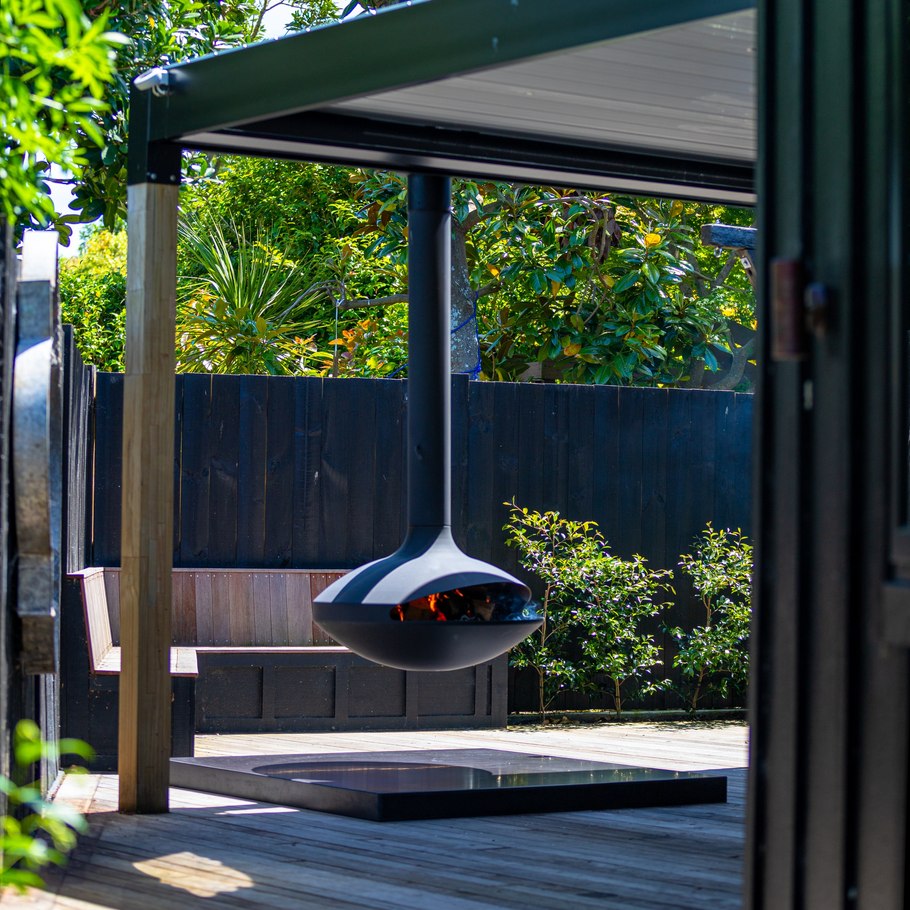 The rise of the architectural outdoor fireplace
